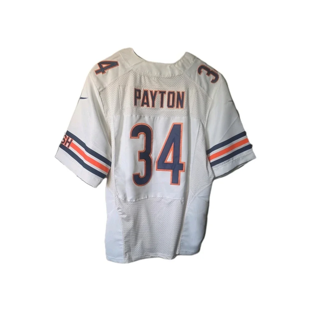 2012 NWT Chicago Bears Jersey Mens Medium/48 White NFL Nike Payton 34 On Field